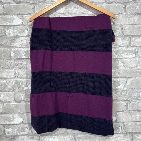 Lululemon Merino Wool Hearth Opener Infinity Scarf Purple Striped **FLAWED** - Picture 5 of 10